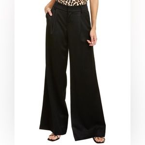 NWT Alice + Olivia Eric Wool-blend Black Pants in Size 8